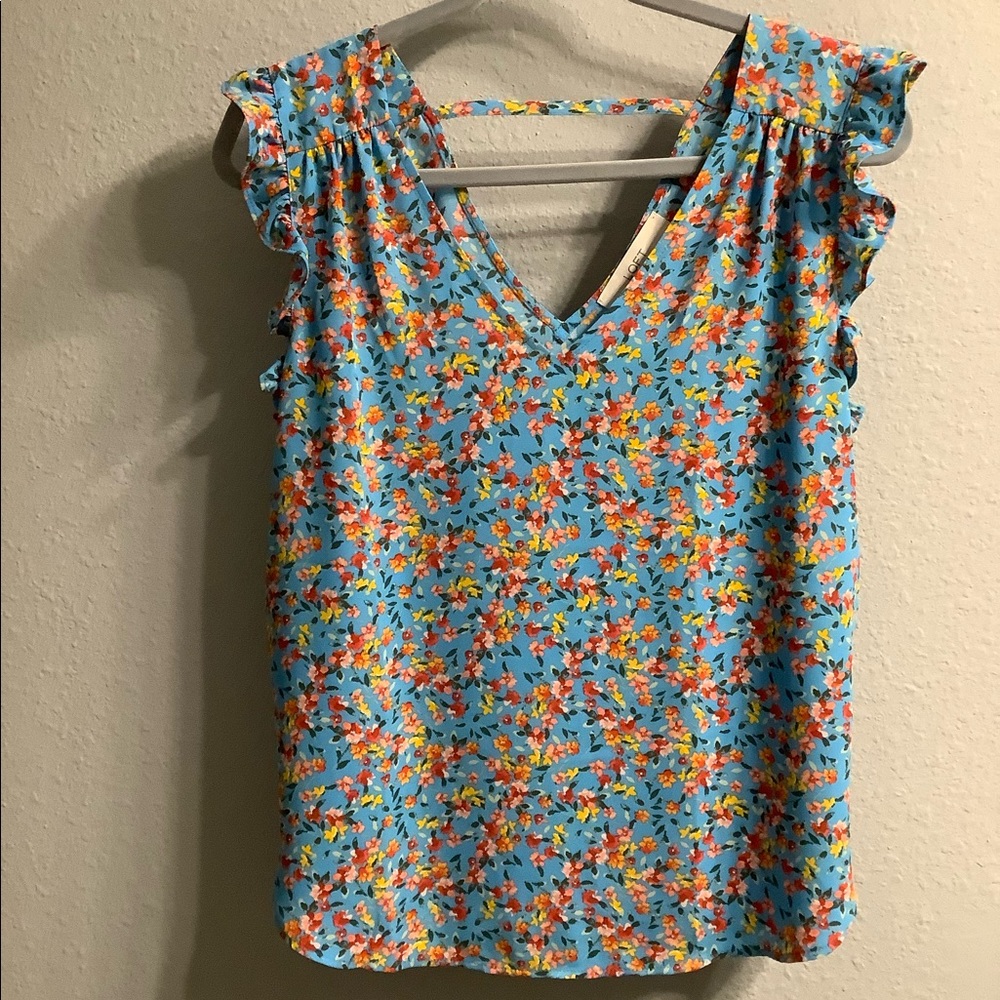 Loft flutter sleeve top
